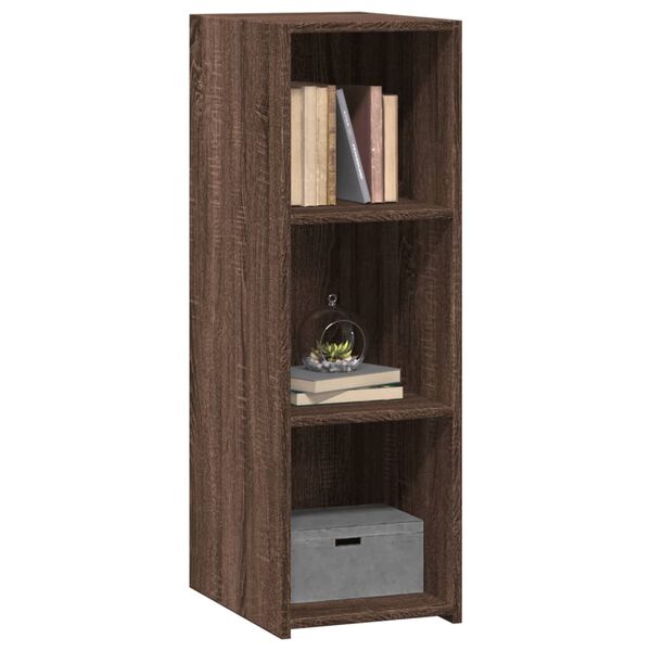 vidaXL Skjenk brun eik 30x41x93 cm konstruert tre