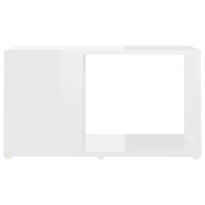 vidaXL TV-benk høyglans hvit 60x24x32 cm sponplate