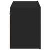 vidaXL Vegghengt TV-benk svart 60x30x41 cm