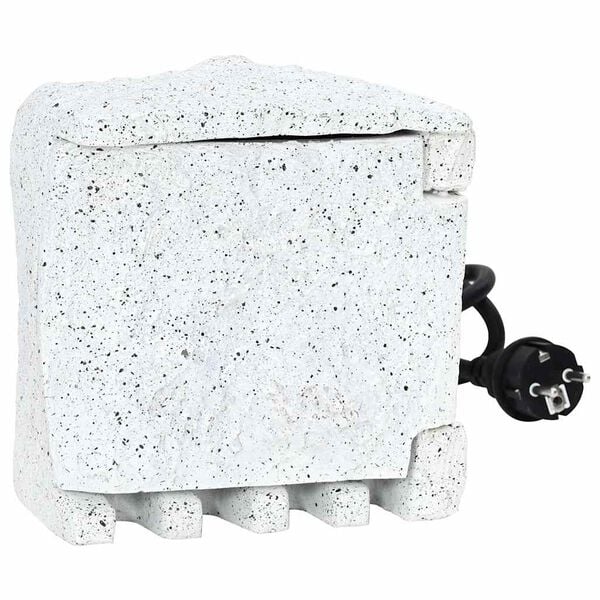 vidaXL Hageuttak i imitert stein med timer