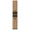 vidaXL Baderomsskap artisan eik 32x34x188,5 cm konstruert tre