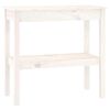 vidaXL Konsollbord hvit 80x40x75 cm heltre furu