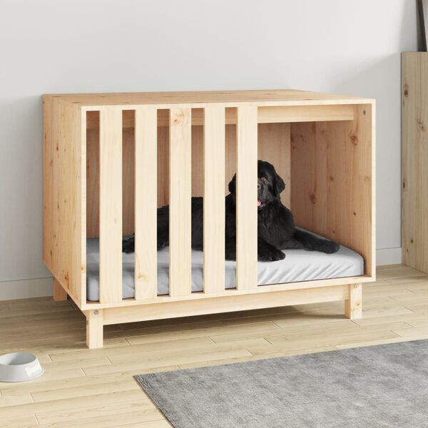 vidaXL Hundehus 90x60x67 cm heltre furu