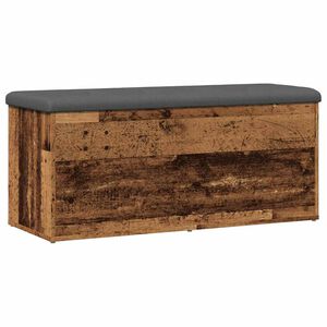 vidaXL Oppbevaringsbenk gammelt tre 102x42x45 cm konstruert tre