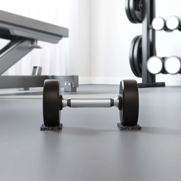 vidaXL Gummiruller Svart Gummi