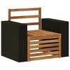 vidaXL Ute Midt Sofa Naturlig