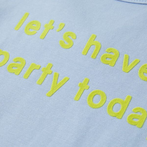 T-skjorte for barn bl&aring; 92