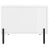 vidaXL Salongbord h&oslash;yglans hvit 50x50x40 cm konstruert tre