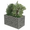 vidaXL Gabion h&oslash;ybed galvanisert st&aring;l 90x50x50 cm