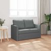 vidaXL Sammenleggbar Sofa seng M&oslash;rkegr&aring; 112 x 60 x 55 cm stoff