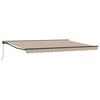 vidaXL Manuell utskiftbar markise Beige 5 &times; 3,5 m
