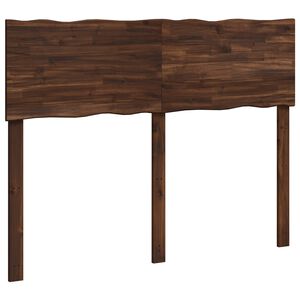 vidaXL Sengegavl med levende kant ROSTOCK M&oslash;rk brun 120 cm