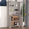 vidaXL Highboard HAMAR heltre furu hvit