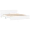 vidaXL Sengestamme Veggmontert Hvit 137 x 190 cm Konstruert tre