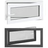 vidaXL Kj&oslash;levindu RISOR 100 x 50 cm PVC og glass Antrasitt