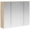 vidaXL Baderomsspeilskap Sonoma eik 60 x 14,5 x 50 cm Konstruert tre