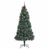 vidaXL Kunstig forlysest Christmas Tree med kulepakke gr&oslash;nn 240 cm PET