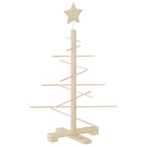vidaXL Juletre av tre til pynt 75 cm heltre furu