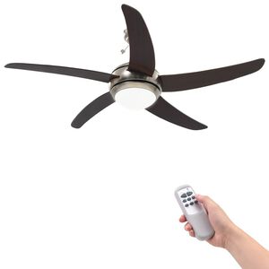 vidaXL Dekorert takvifte med lys 128 cm brun