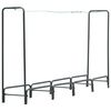 vidaXL Vedstativ antrasitt 240x35x120 cm st&aring;l