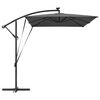vidaXL Kantilever bananparasol Antrasitt 294 x 200 x 254 cm