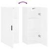 vidaXL Veggskap hvit 34,5x34x90 cm