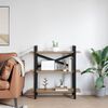 vidaXL Bokhylle Artisan Eik 100 x 33,5 x 102 cm Konstruert tre