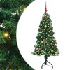 vidaXL Hj&oslash;rne Kunstig Jul Tre med 150 LED gr&oslash;nn 150 cm PVC og metall