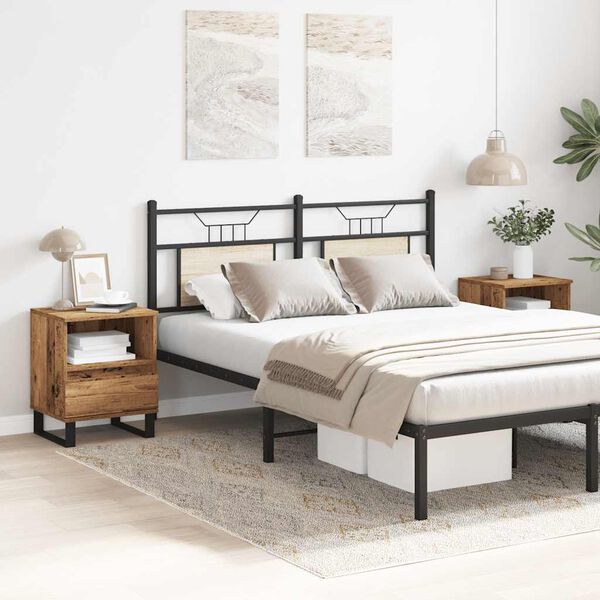 vidaXL Nattbord 2 stk gammelt tre 40x35x50 cm konstruert tre