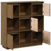 vidaXL Highboard honningbrun 110,5x35x117 cm heltre furu