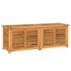 vidaXL Putekasse med pose 150x50x55 cm heltre teak