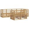 vidaXL Utend&oslash;rs sofa-sett 7 pcs Hvit 245 x 126,5 x 73 cm