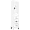 vidaXL Highboard hvit 34,5x34x180 cm konstruert tre