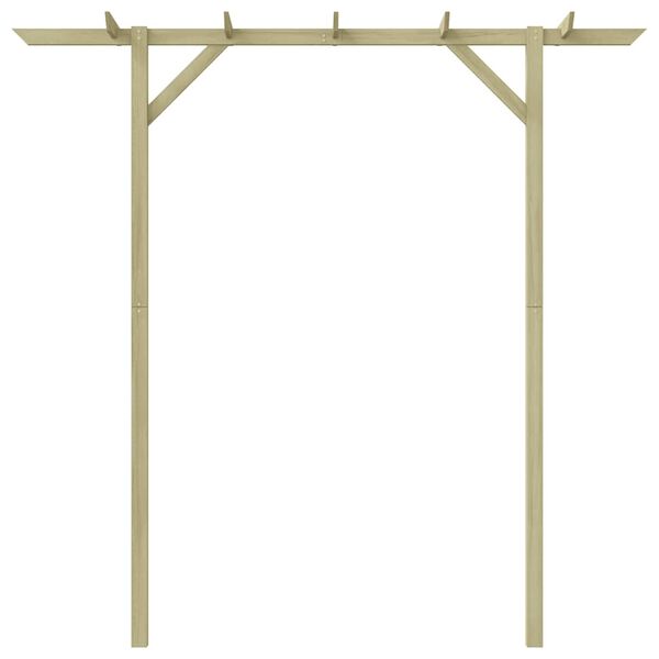 vidaXL Hagepergola 205x40x203 cm tre