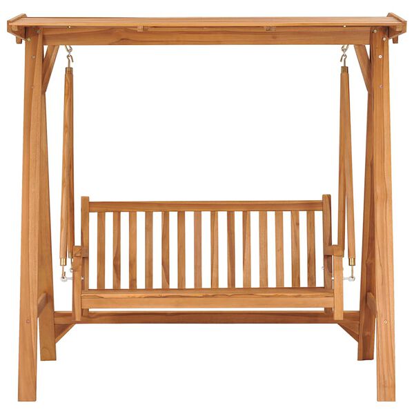 vidaXL Huskebenk 174 cm heltre teak