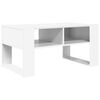 vidaXL Kaffebord Hvit 92 x 53 x 45 cm Konstruert tre