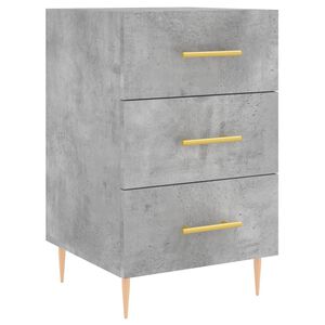 vidaXL Nattbord betonggr&aring; 40x40x66 cm konstruert tre