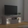 vidaXL TV-benk med LED-lys betonggrå 120x35x40 cm