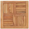 vidaXL Bordplate heltre teak 60x60x2,5 cm