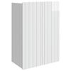 vidaXL Vegghengt skap H&oslash;gglans hvit 66 x 34,5 x 92 cm Konstruert tre