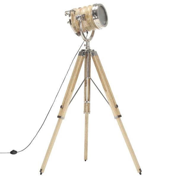 vidaXL Gulvlampe med stativ heltre mango 131 cm