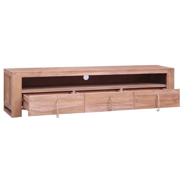 vidaXL TV-benk 140x30x35 cm heltre teak