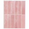 vidaXL Rektangul&aelig;r flis 20 stk. Rosa 29 x 23 x 0,08 cm