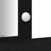 vidaXL Sminkebord med speillys Svart 102 x 33 x 135 cm Konstruert tre