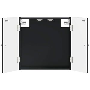 vidaXL Dartbrettskap EDE Svart 52,5 x 10,5 x 53,5 cm Konstruert tre