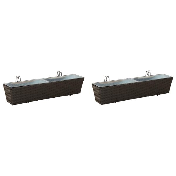 vidaXL Gelender Metall