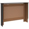 vidaXL Radiatordeksel svart 112x19x81,5 cm MDF