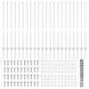 vidaXL Gjerde med stolpe s&oslash;lv 1,2 x 50 m St&aring;l