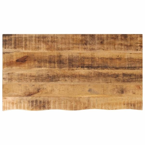 vidaXL Bordplate 120x60x2,5 cm naturlig kant grovt heltre mangotre