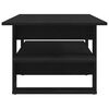 vidaXL Kaffebord Svart Eik 102 x 55 x 42 cm Konstruert tre